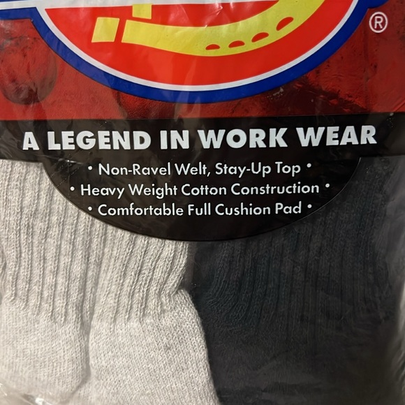 Dickies 6-pair Men’s Cushioned Crew Socks NWT shoe size 6-12.5 - Picture 4 of 6